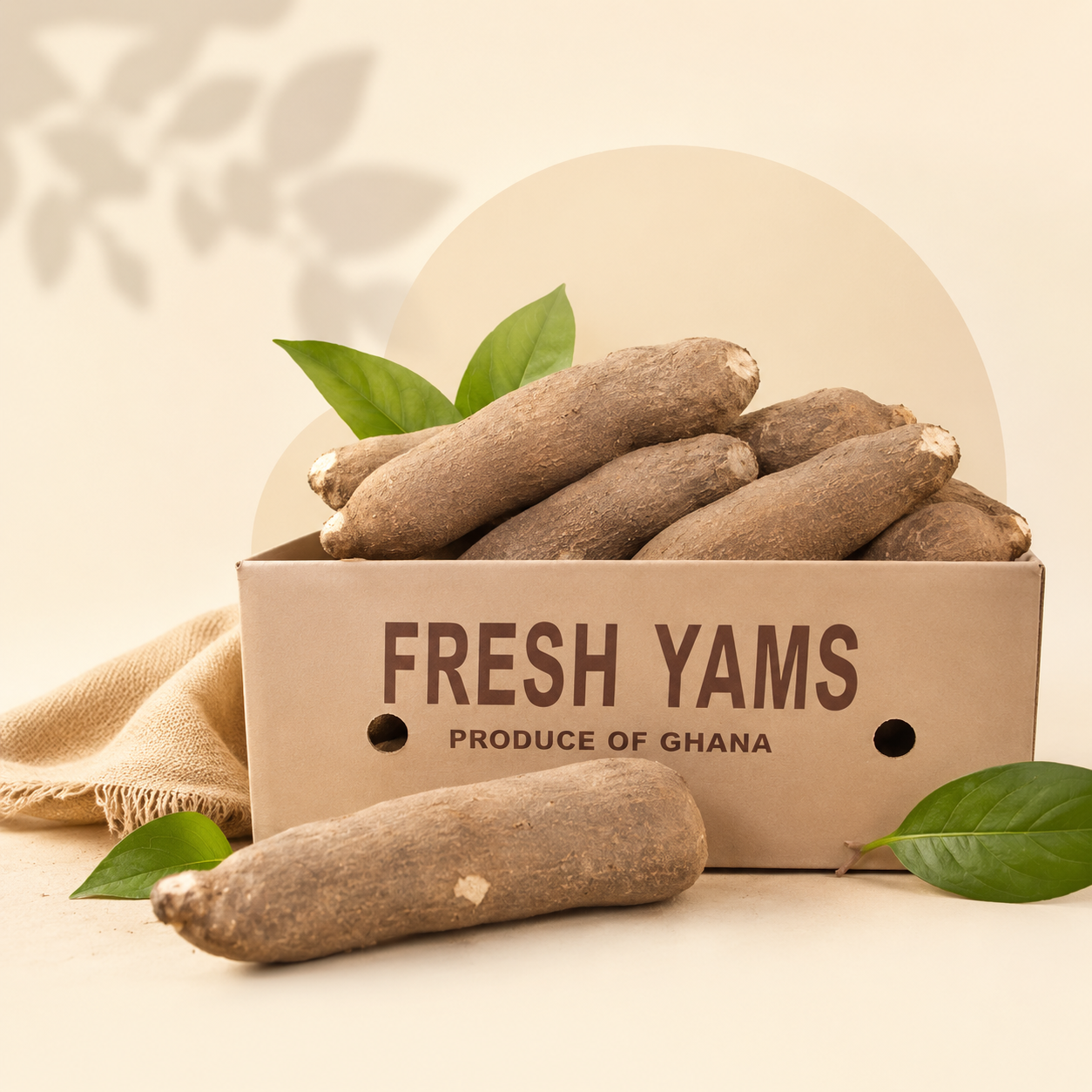 Fresh Yams – Produce of Ghana, just landed at Awesome Grace Ventures
