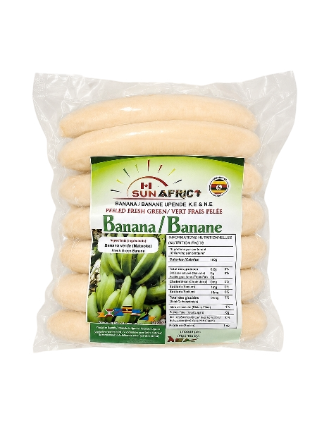 Sunafric Peeled Fresh Green Banana Matoke